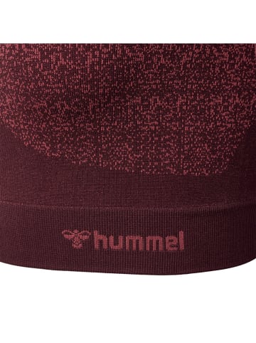 Hummel Trainingsjacke "Mt Fade Seamless Half Zip" in Braun
