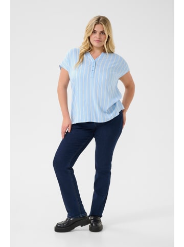 KAFFE curve Ärmellose Bluse KCsida in Chambray/Moonstruck Stripe