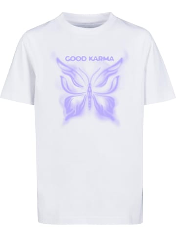 Mister Tee Shirt "Good Karma Butterfly Tee" in Weiß