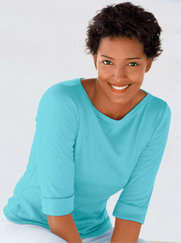 Sieh an! Shirt in türkis