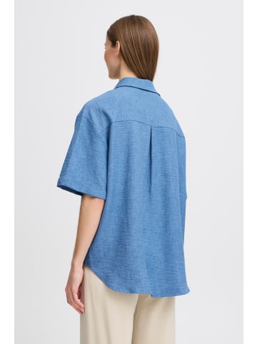 b. young BYGAIYA SHIRT - LIGHT WOVEN Loose fit in Federal Blue Melange