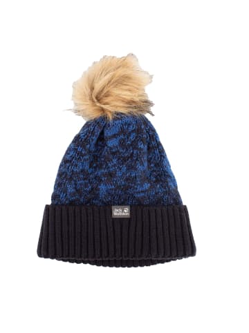 Jack Wolfskin Accessoires Knit Pompom Cap beanie in Blau