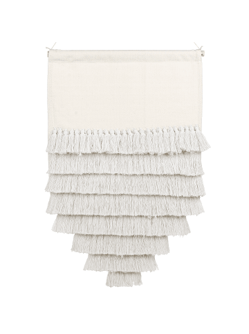 Beliani Wandbehang THUL in Weiß - (W) 60 x (H) 107 x (L) 1 cm