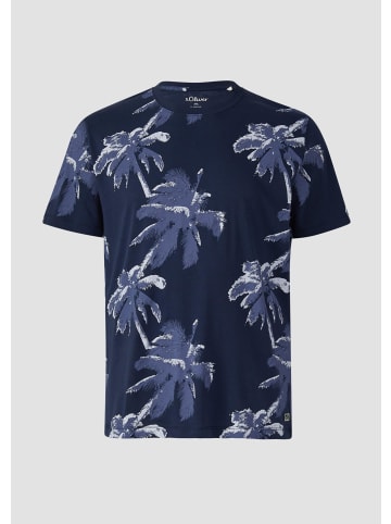 s.Oliver T-Shirt kurzarm in Blau