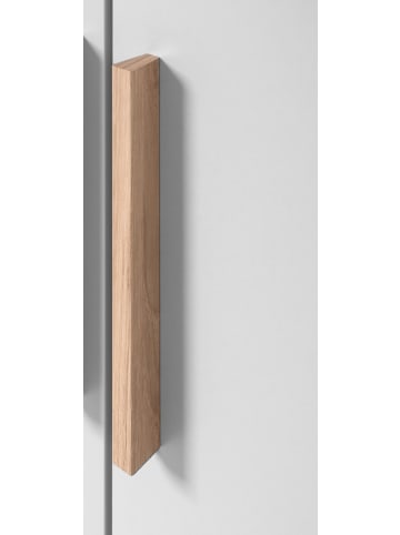 Furn.Design Kommode grau, Hickory Walnuss 82 cm, Sideboard 2-türig