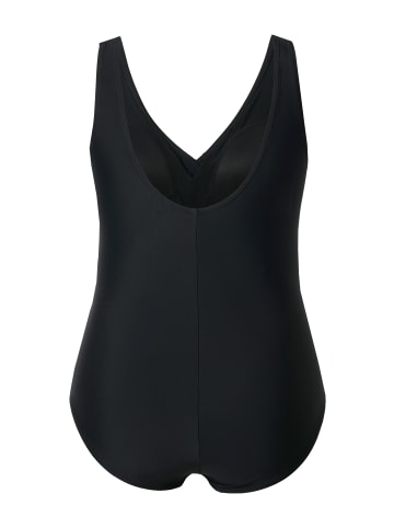 Ulla Popken Badeanzug in schwarz