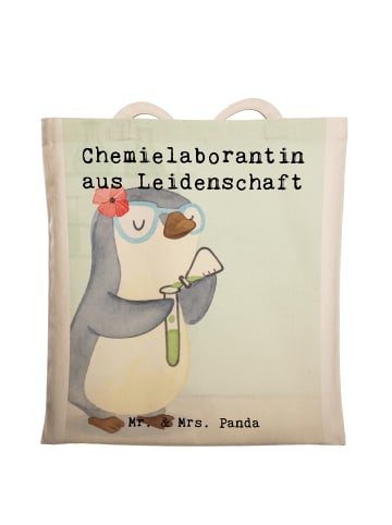 Mr. & Mrs. Panda Stoffbeutel Chemielaborantin Leidenschaft Desig... in Weiß
