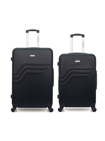 American Travel 2 tlg. Kofferset QUEENS in Schwarz (95L/64L)
