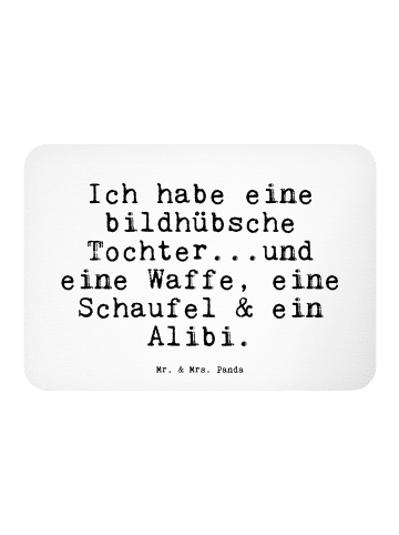 Mr. & Mrs. Panda magnet Ich habe eine bildhübsche... mit Spruch in Weiß