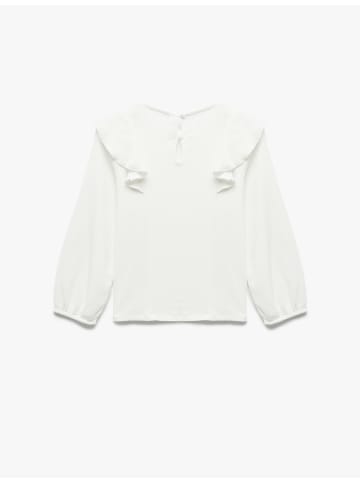 KOTON BLUSE LS in Ekru