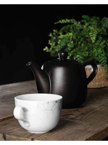 Seltmann Weiden Kanne mit Stövchen Liberty Velvet Black in Schwarz 1,6 l in schwarz