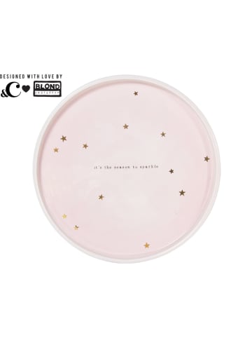 Blond Amsterdam Tortenplatte Es ist Zeit zum Glänzen in Rosa - 23,5cm