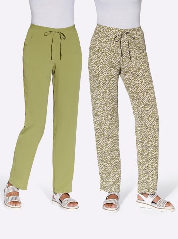 WITT WEIDEN Hose in schilf + schilf-weiß-bedruckt