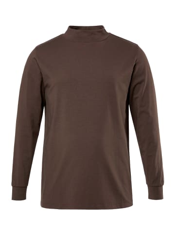 JP1880 Kurzarm T-Shirt in dunkelbraun