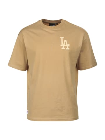 NEW ERA T-Shirt MLB Los Angeles Dodgers League Essential Oversized in hellbraun