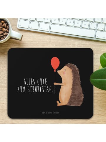 Mr. & Mrs. Panda Mousepad Igel Luftballon mit Spruch in Schwarz