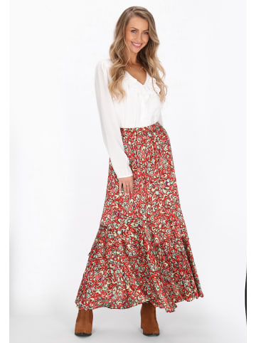 IZIA Skirt in red multicolor