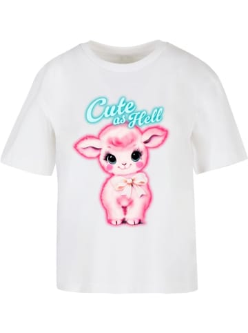 Mister Tee Shirt "Cute As Hell Tee" in Weiß