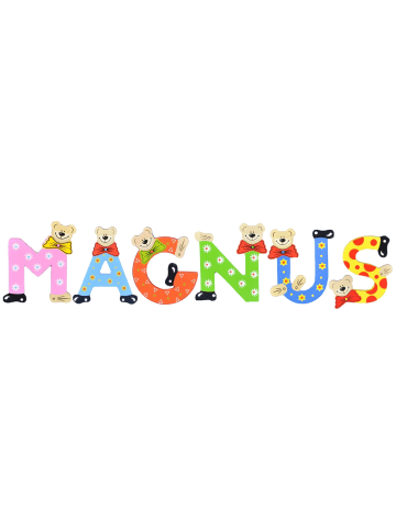 Playshoes Deko-Buchstaben "MAGNUS" in bunt