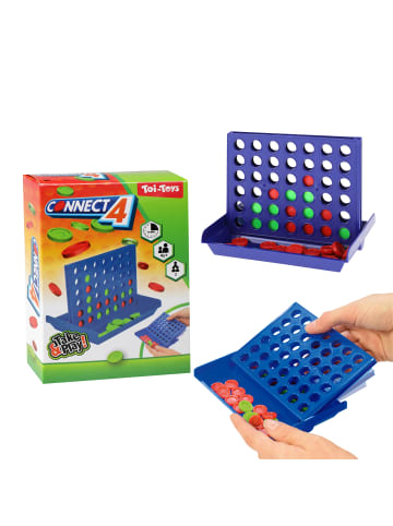 Toi-Toys Reisespiel - Connect 4 in mehrfarbig