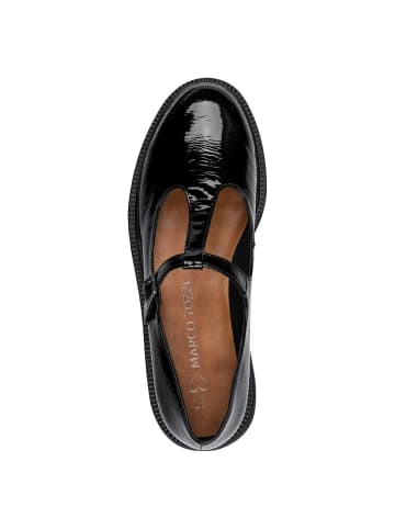 Marco Tozzi Slipper in BLACK PAT.