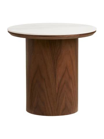 ebuy24 Eckbord Frida Weiß 40 x 40 cm