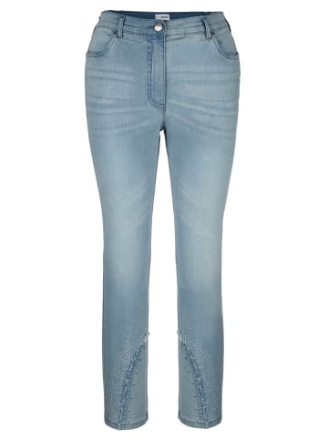 MIAMODA Jeans in bleached denim