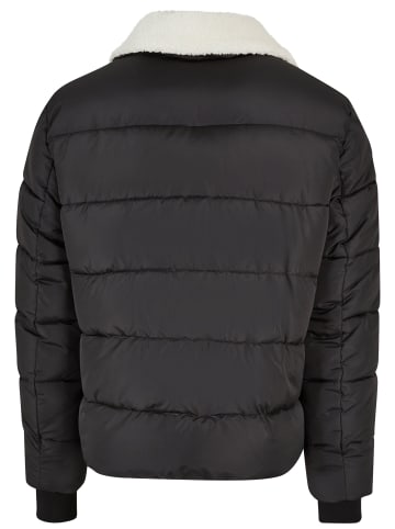 Urban Classics Urban Classics Herren Sherpa Collar Padded Shirt Jacket in black