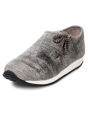 PAULGOS Haferlschuh Trachten Sneaker Schnürschuh Echtleder in Krokodilgrün