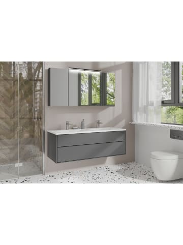 byLiving Spiegelschrank SPREE in anthrazit - B 120, H 60, T 20 cm