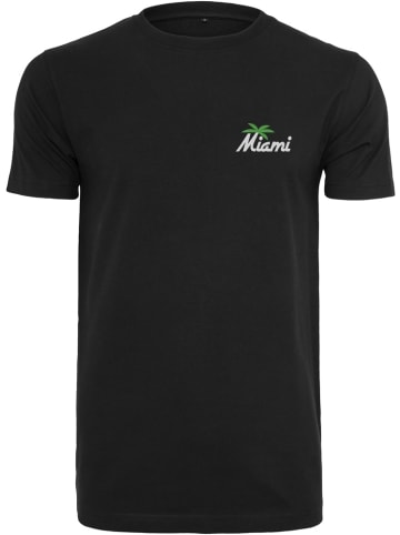 Mister Tee T-Shirt "Miami Palm Tree EMB Tee" in Schwarz