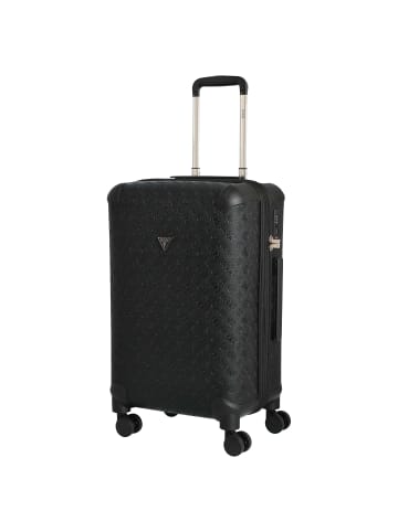Guess Wilder 22 IN - 4-Rollen-Trolley M 64 cm erw. (dark taupe logo) in schwarz