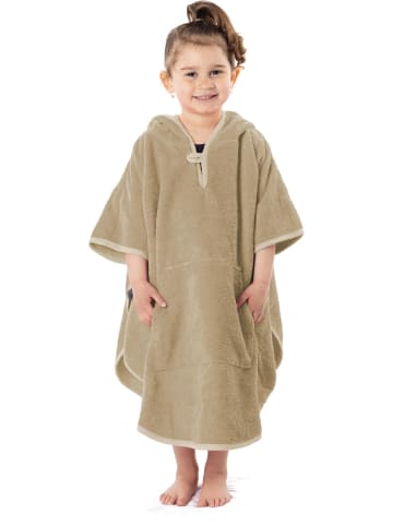 normani normani Badeponcho für Kinder (70 cm x 75 cm) in Beige