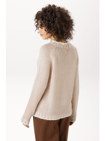 Aniston CASUAL Strickpullover in puderrosa-wollweiß