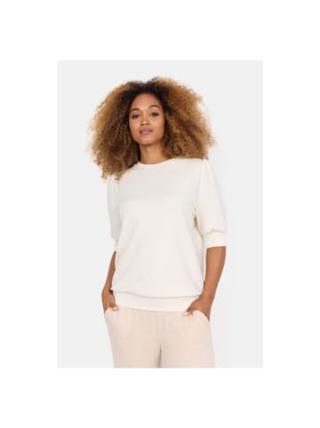 soyaconcept Halbarmbluse in cream