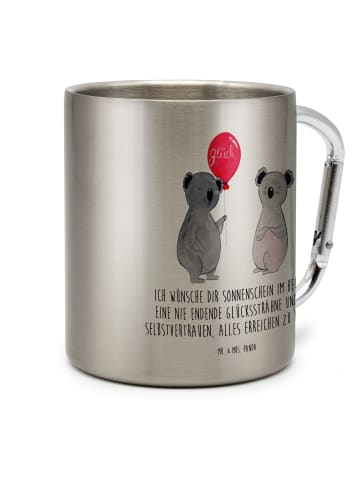 Mr. & Mrs. Panda Tasse Koala Luftballon mit Spruch in Silber
