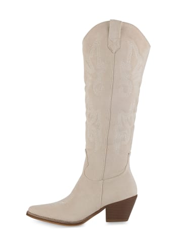 VAN HILL Cowboystiefel Eleanor in Creme