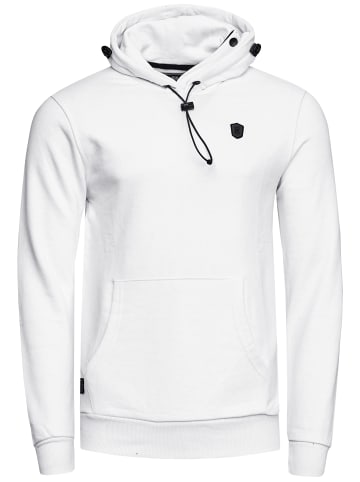 Rusty Neal Kapuzen-Sweatshirt mit Masken-Funktion in Weiß