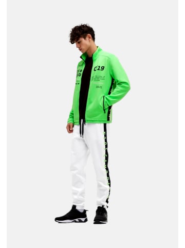 CAMP DAVID  Sweatjacke 'Game.Set.Match' in grün
