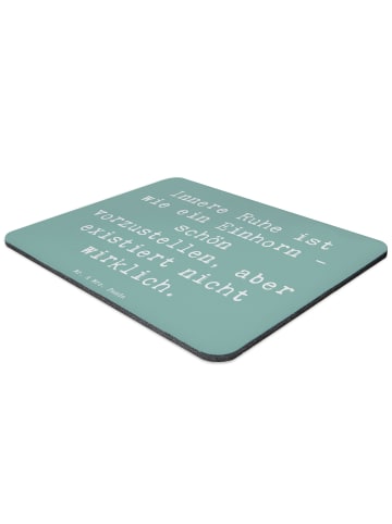 Mr. & Mrs. Panda Mouse Pad Spruch Innere Ruhe mit Spruch in Meeresbrise