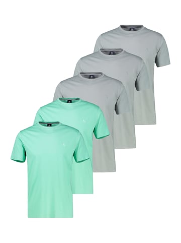 Lerros T-Shirt Basic in Grau / mint