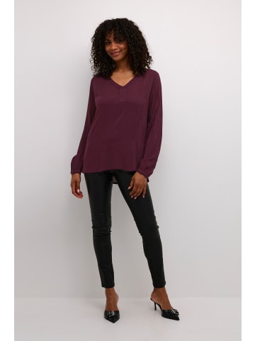 Kaffe Langarm-Bluse Amber Regular fit in Dark Jewel