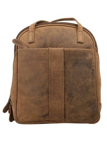 Bagan Rucksack echt Leder in braun