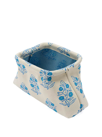 Nolie Women Clutch in Beige Blue