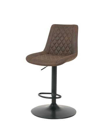 home24 Barstuhl Wismes (2er-Set) in Vintage Braun