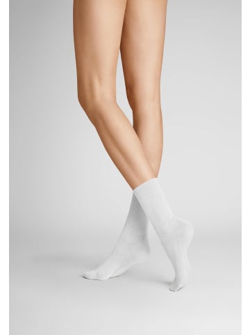 Hudson Socken Relax Soft druckfreier Bund in White