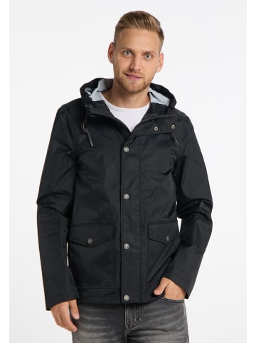 MO Regenjacke Mit Innenprint in Schwarz