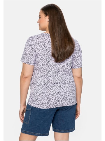 sheego Shirt in lavendel