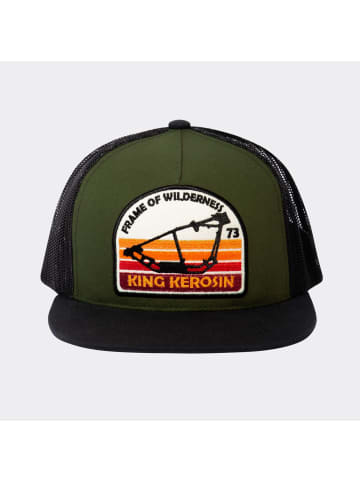King Kerosin King Kerosin Snapback Mesh Cap Frame of Wilderness in olivgrün