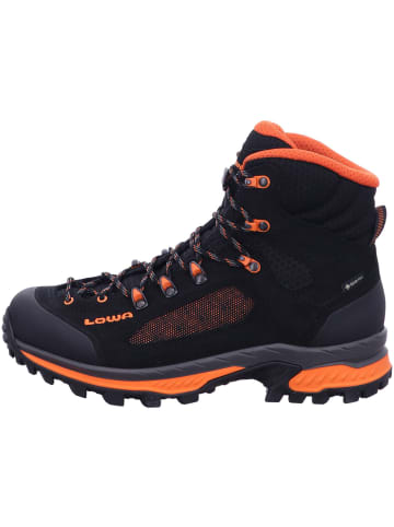 LOWA Wanderschuhe CORVARA GTX MID in schwarz/orange